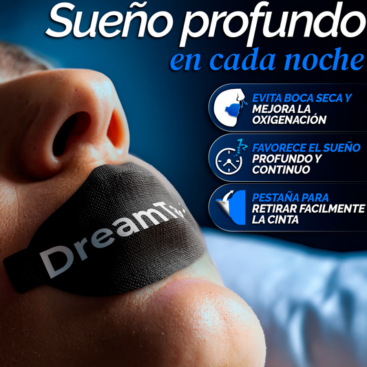 DreamTape® Mouth Tape - 35 Tiras para Respirar Mejor al Dormir (Neutro)